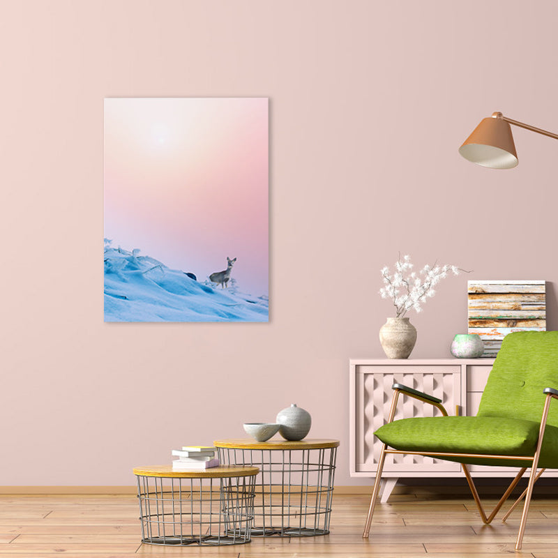 Contemporary Sky Scene Wall Decor Canvas Light Color Natural Landscape Art Print, Multiple Sizes