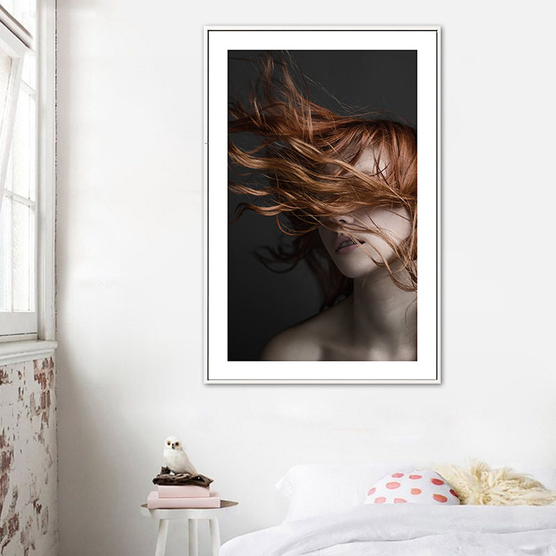 Tousle-Haired Maid Canvas for Kitchen Photography Wall Art Print, Multiple Sizes Options