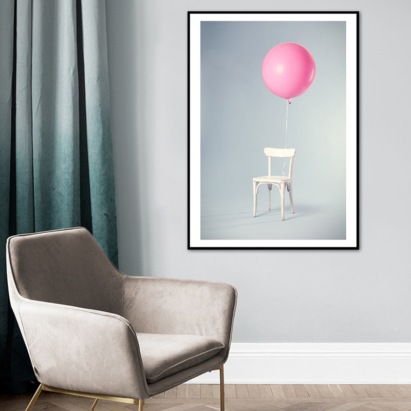 Balloon Canvas Print Nordic Aesthetics Still Life Wall Art Decor in Pastel Color