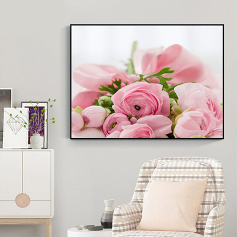 Photographs Flower Buds Art Print Modernist Canvas Wall Decor in Soft Color for Room