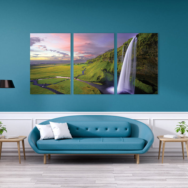 Waterfall View Wall Decor Modern Multi-Piece Girls Bedroom Painting, Multiple Sizes