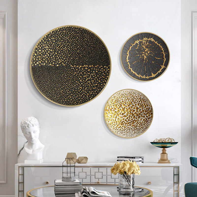 Minimalism Wall Art Print Light Color Round Abstract Pattern Painting, Multiple Sizes