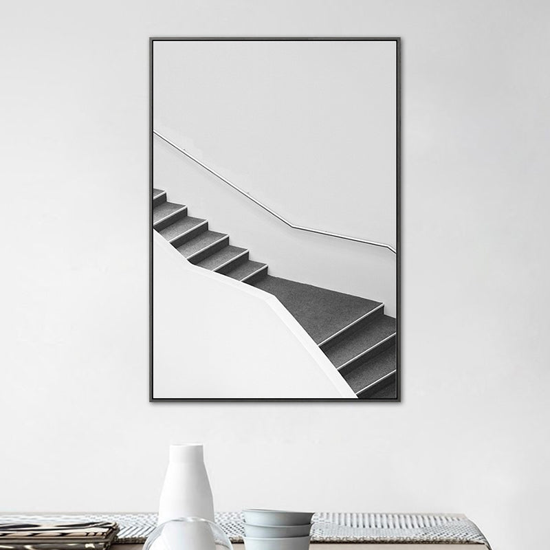 Staircase Wall Art Decor for Living Room in Pastel Color, Multiple Sizes Available