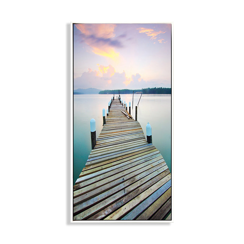 Miraculous Seaside Path Wall Decor for Living Room in Soft Color, Multiple Sizes