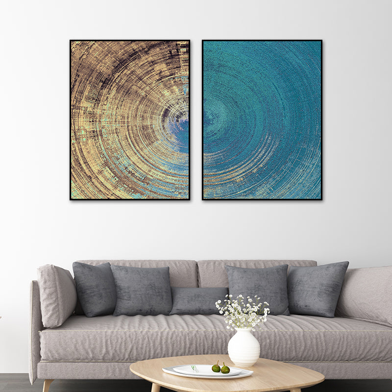 Vortex Canvas Art Contemporary Enchanting Painting Abstract Wall Decor in Light Color