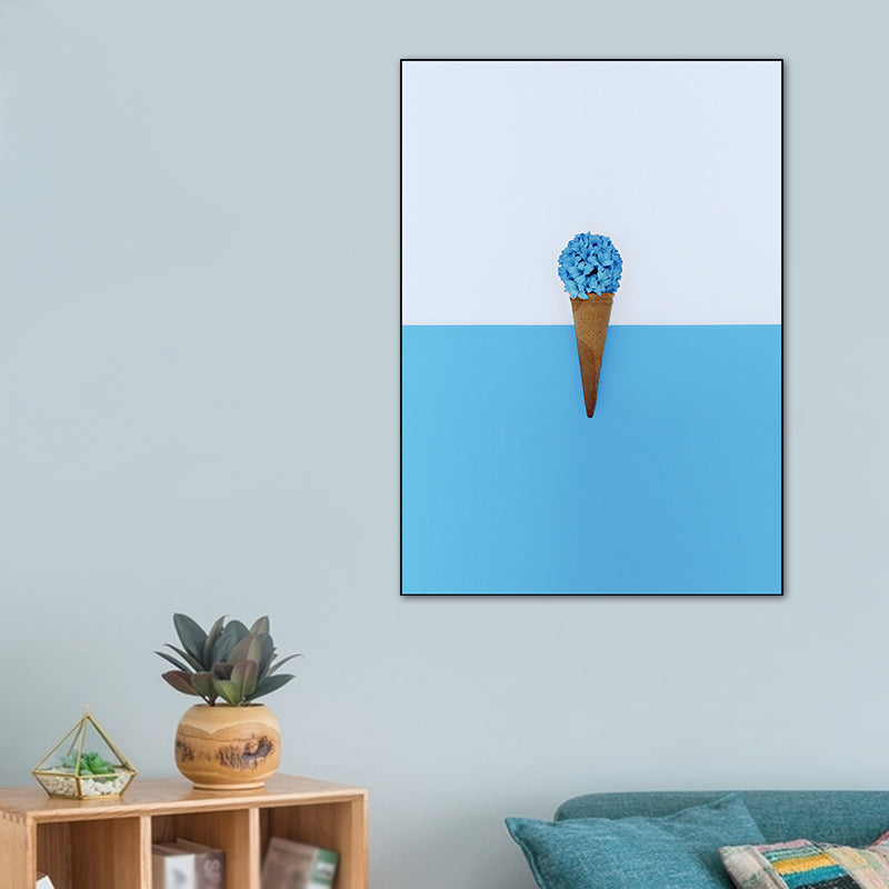 Novel Still-Life Canvas Print Pastel Color Modern Style Painting for Living Room