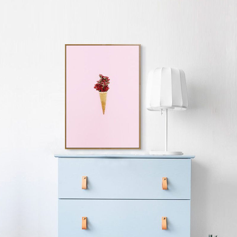 Novel Still-Life Canvas Print Pastel Color Modern Style Painting for Living Room