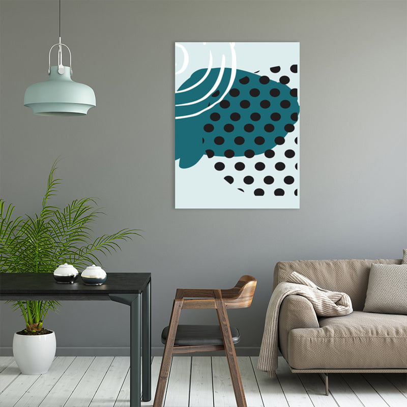 Polka Dot Canvas Print Nordic Aesthetics Geometry Wall Art Decor in Pastel Color