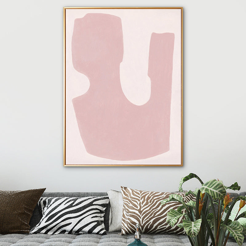 Textured Pastel Art Print Nordic Illustration Abstract Canvas for House Interior