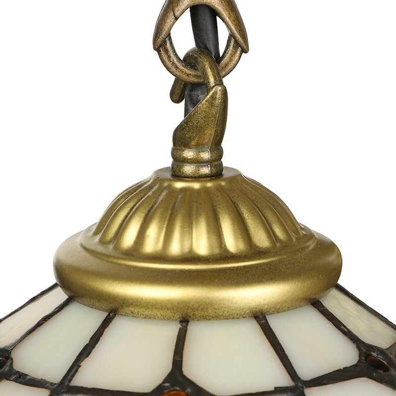 Brass Dome Wall Mount Light Baroque 2 Heads Beige Glass Sconce Light with Mermaid Decoration