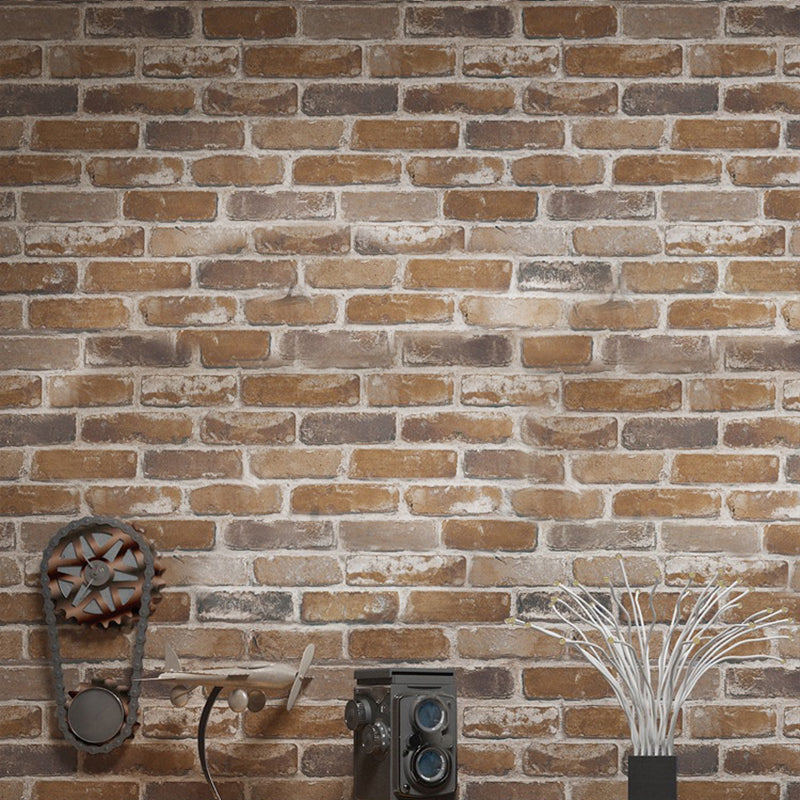 American Nostalgic Brick Decorative Non-Pasted Wallpaper, 31-foot x 20.5-inch