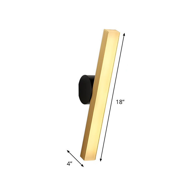 Minimale LED -Leuchterleuchten Acrylmessing vertikal/horizontal quadratische Rohrwandbeleuchtungsideen