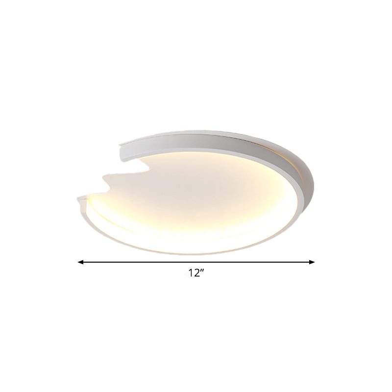 Egg Shell Child Bedroom Ceiling Light Acrylic Modern Style LED Ceiling Mount Light in White