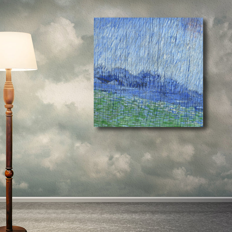 Van Gogh Nature Scenery Painting Traditional Canvas Wall Art Print in Soft Color