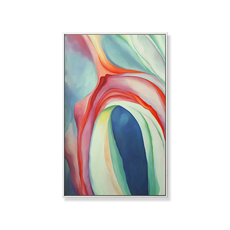 Multicolored Abstract Painting Textured Contemporary Living Room Canvas Wall Art