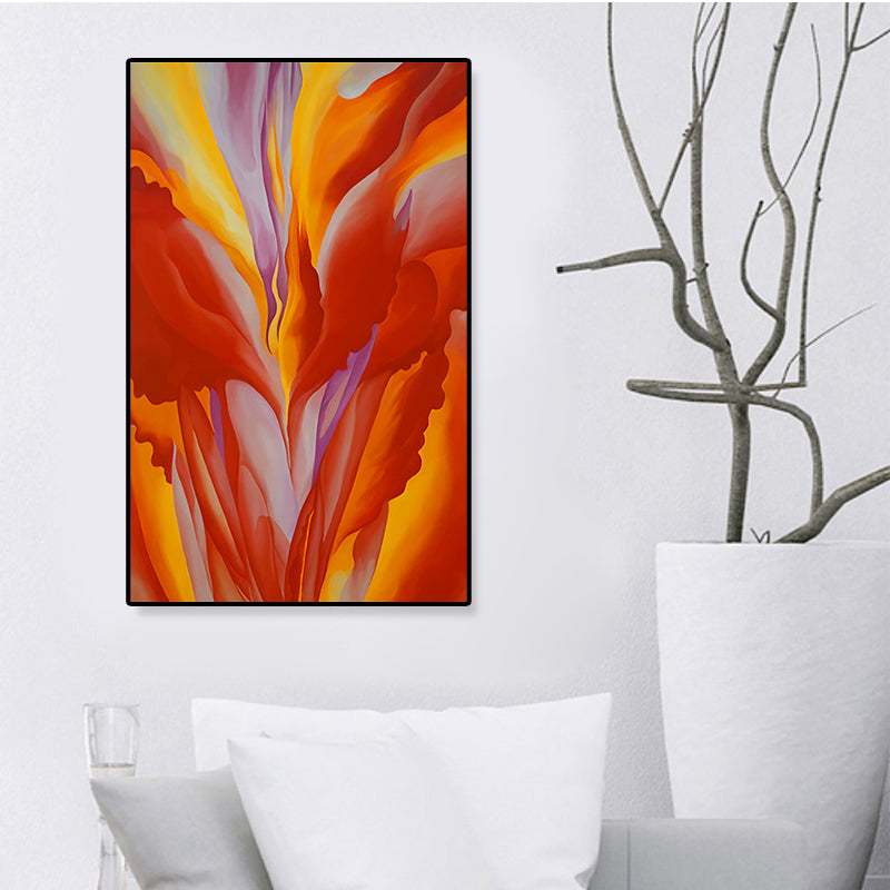 Multicolored Abstract Painting Textured Contemporary Living Room Canvas Wall Art