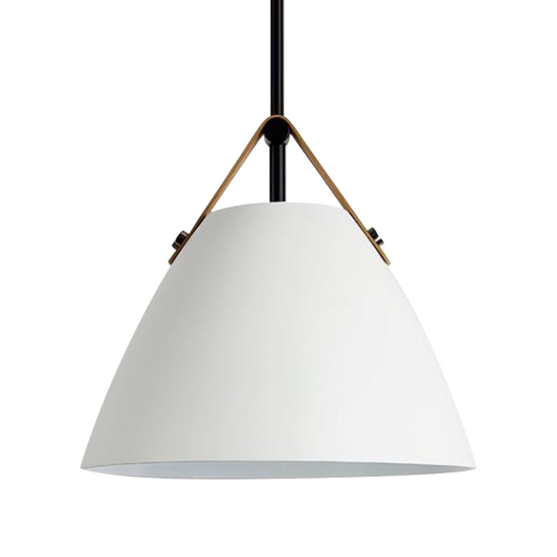 Nordic Style Curbe Colie Pendant Light One Light Aluminium Lampe suspendue en noir / bleu / gris / rose / blanc pour salle à manger