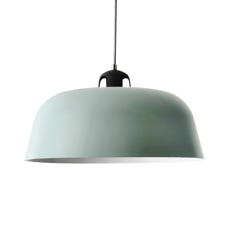 Macaron Barn Forme suspendue Lumière 1 Light Metal Light Metal Lempe en bleu / vert / jaune / rose pour salle d'allaitement salle de bain