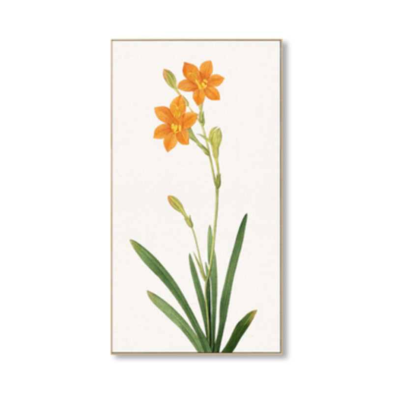 Rustic Flower Canvas Art Pastel Color House Interior Wall Decor, Multiple Size Options