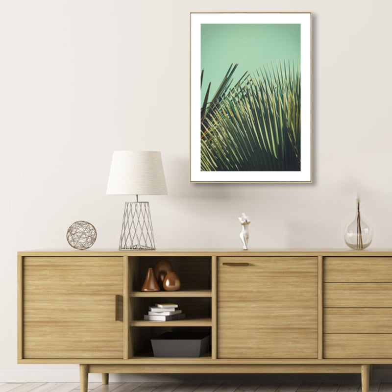 Photograph Plant Wall Art Light Color Country Style Canvas Print for Living Room