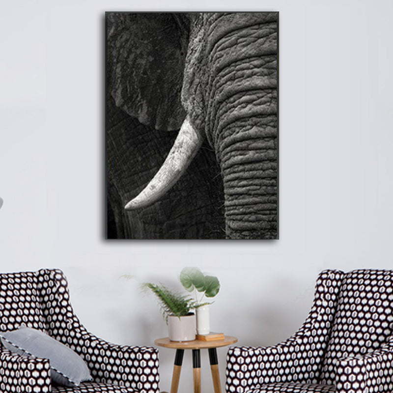 Vivid Wild Animal Wrapped Canvas Pastel Color Modern Wall Art Print for Sitting Room