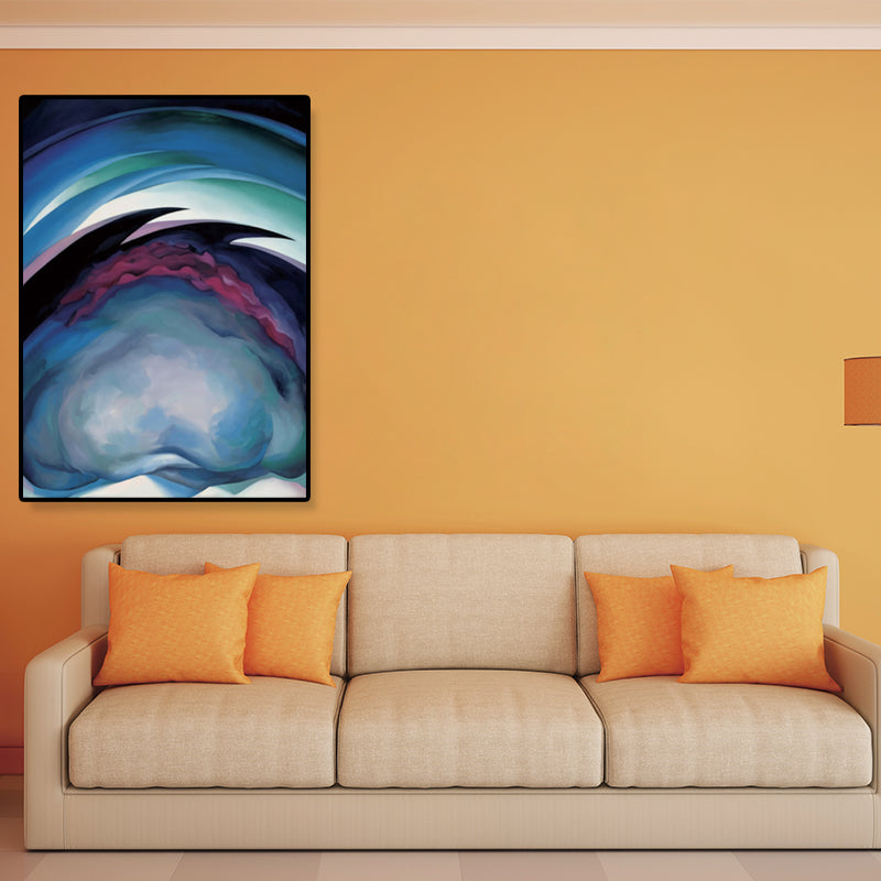 Pastel Color Contemporary Art Painting Abstract Pattern Canvas Print for Home Interior