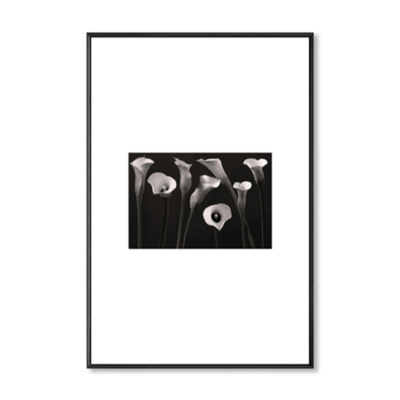 Retro Style Photo Botanics Canvas Dark Color Textured Wall Art Print for Living Room