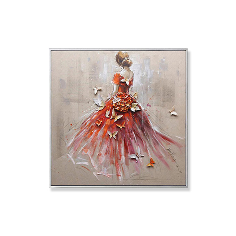 Dancing Maiden Canvas Wall Art for Boys Bedroom in Light Color, Multiple Sizes Available