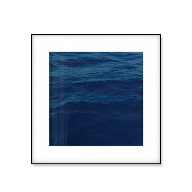 Seascape Ocean Water Wall Art Tropics Textured Canvas in Blue for House Interior