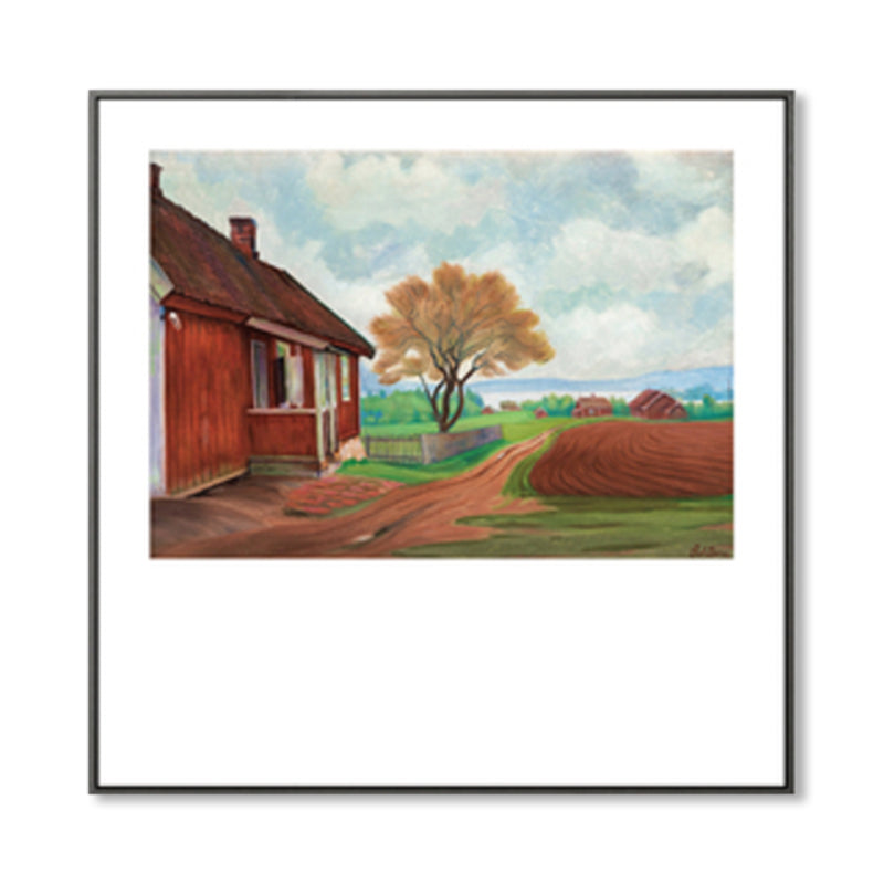 Stunning Flatland View Canvas House Interior Scenery Wall Art Print in Soft Color