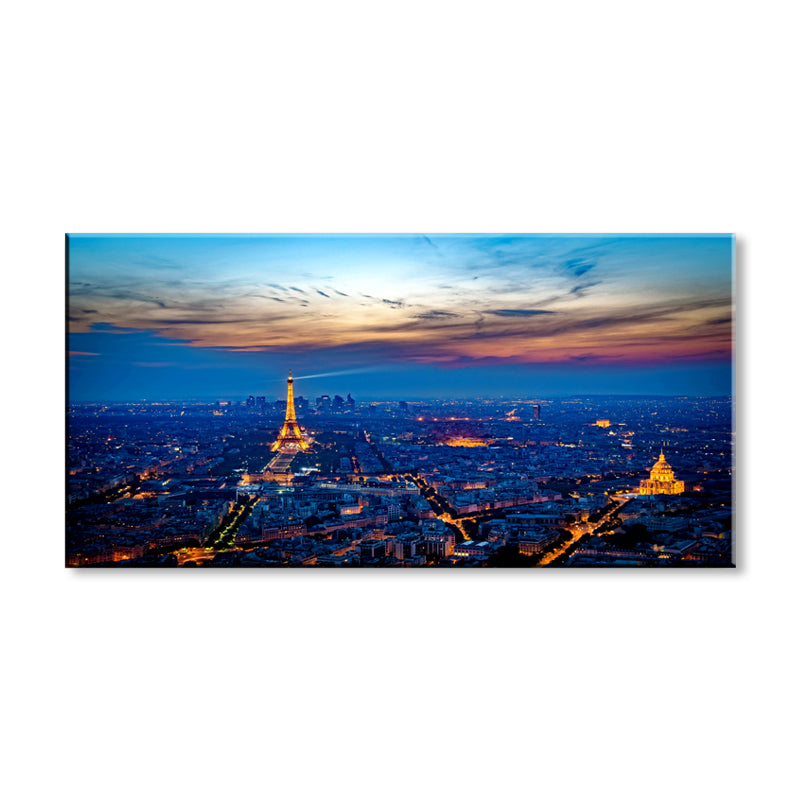 Light Color Landmark View Painting Photography Global Inspired Textured Canvas for Parlor