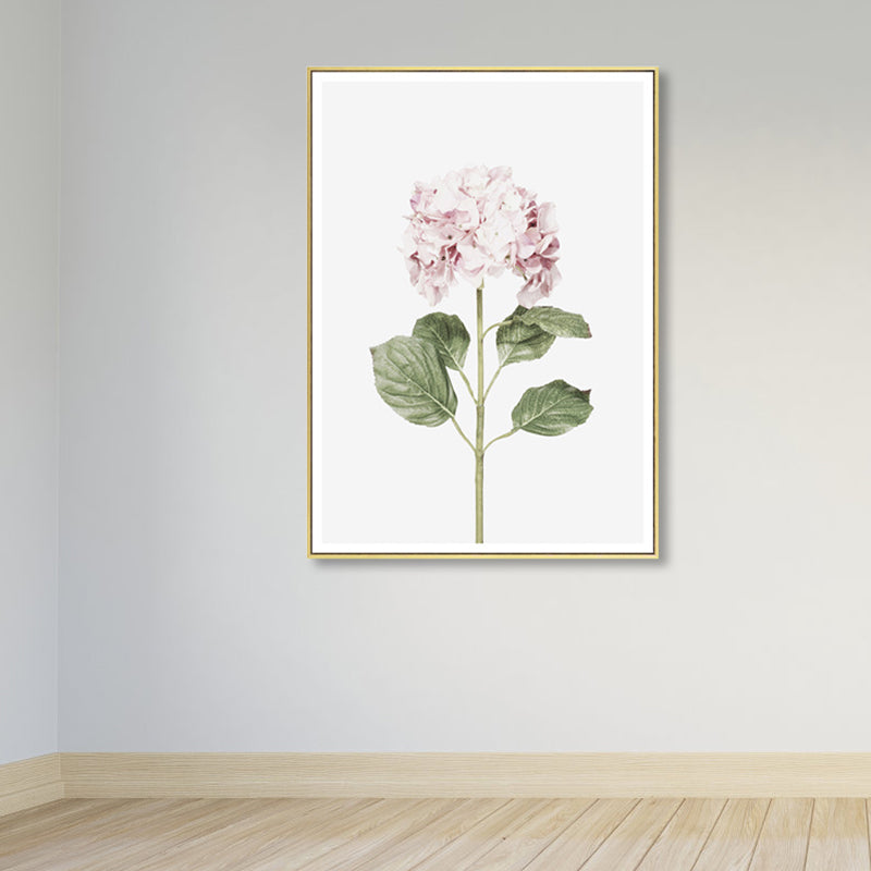 Textured Botanical Painting Canvas Print Contemporary Wall Art for Girls Bedroom