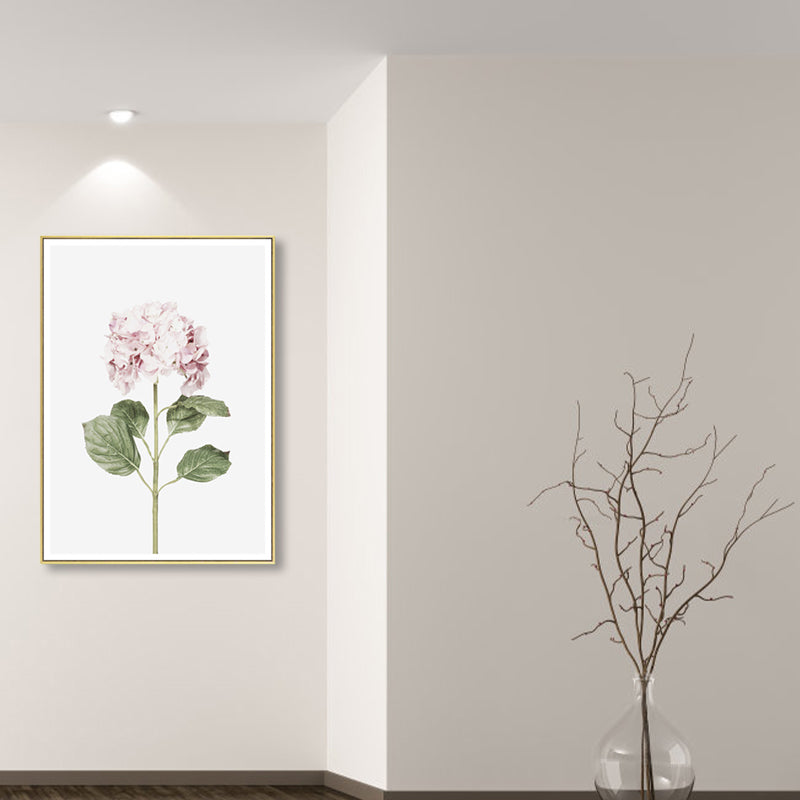 Textured Botanical Painting Canvas Print Contemporary Wall Art for Girls Bedroom