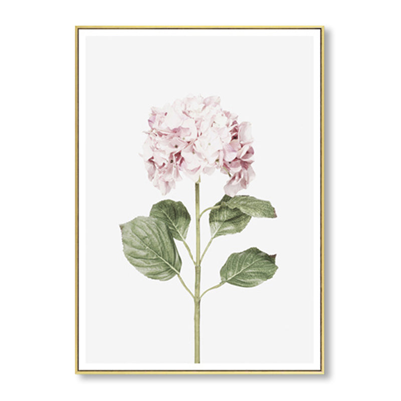 Textured Botanical Painting Canvas Print Contemporary Wall Art for Girls Bedroom