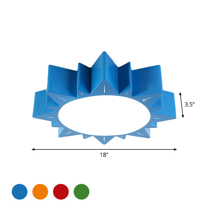 Led Kindergarten Flush Mount Niños Rojo/Amarillo/Azul Accxi