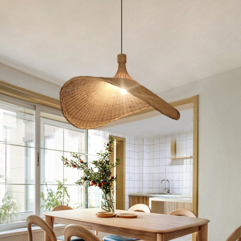 Chapeau de paille Roard Down Lighting Warehouse 16 "/19.5" /23.5 "Largeur 1 tête beige suspendue plafond plafond