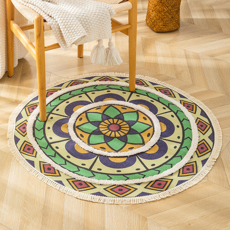 Alfombra de patrón floral tribal tradicional alfombra marroquí de alfombra marroquí flax flax amable de área lavable sin deslizamiento para dormitorio para dormitorio