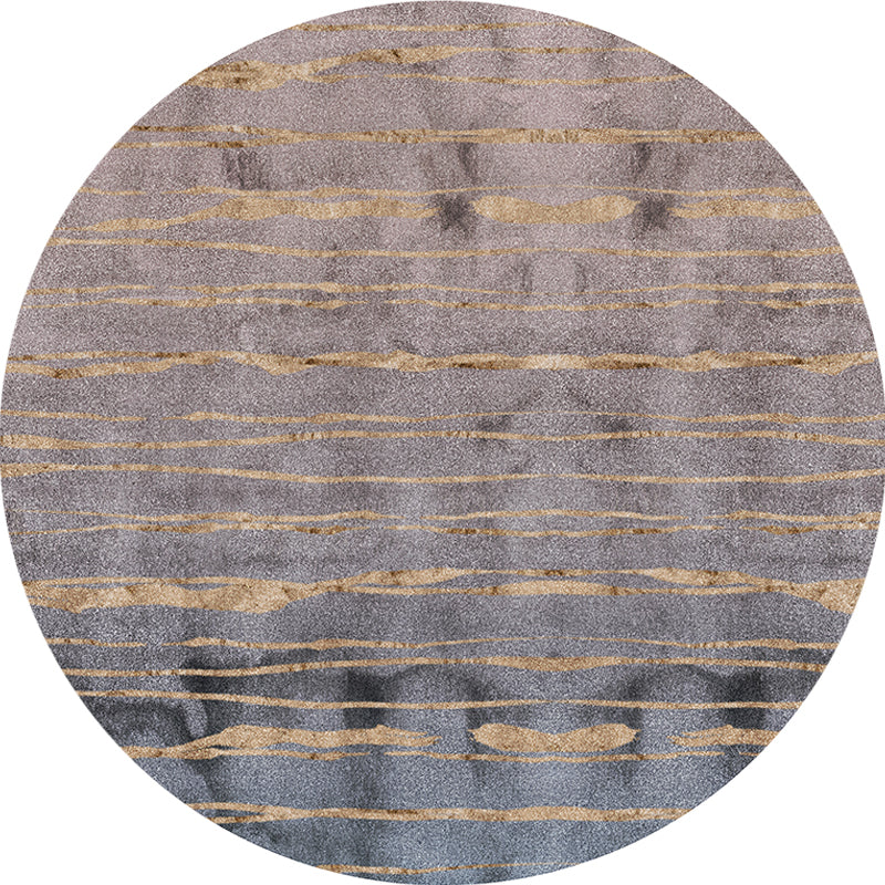 Grey Abstract Area Rug Polypropylene Shabby Chic Rug Washable Anti-Slip Backing Rug for Living Room