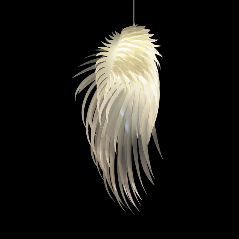 Modern Stylish Pendant Light Feather White Suspension Light for Hotel Child Bedroom