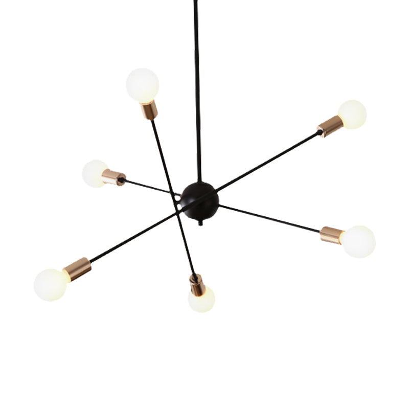 Metal Line Spark Chandelier Contemporary Pendant Light for Kitchen Dining Room