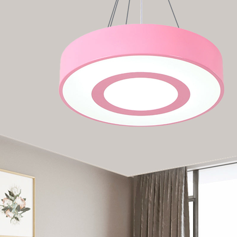 Macaron Colored Lollipop Hanging Light Kids Acrylic LED Pendant Light for Nursing Room