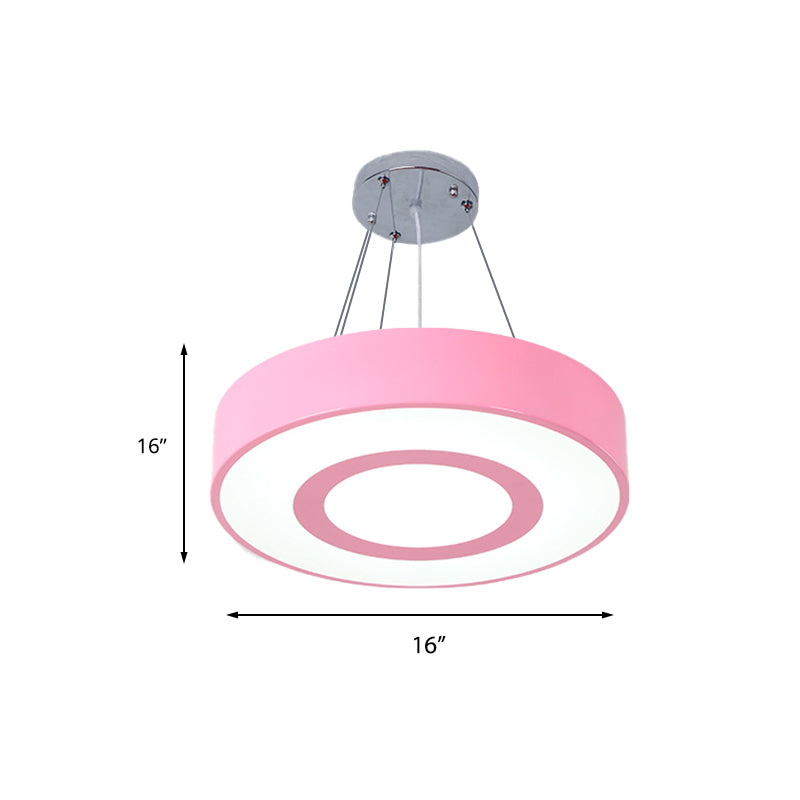 Macaron Colored Lollipop Hanging Light Kids Acrylic LED Pendant Light for Nursing Room