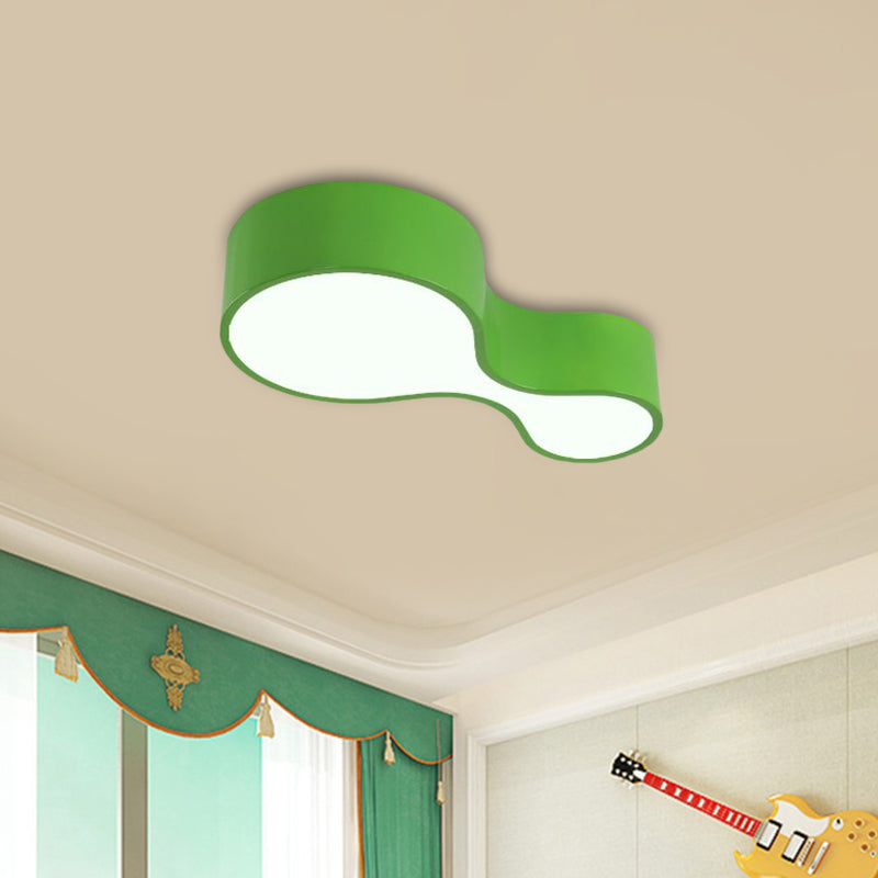 Corridoio a LED illuminazione a filo per bambini rossi/giallo/blu lampada montata a soffitto con tonalità acrilica di zucca