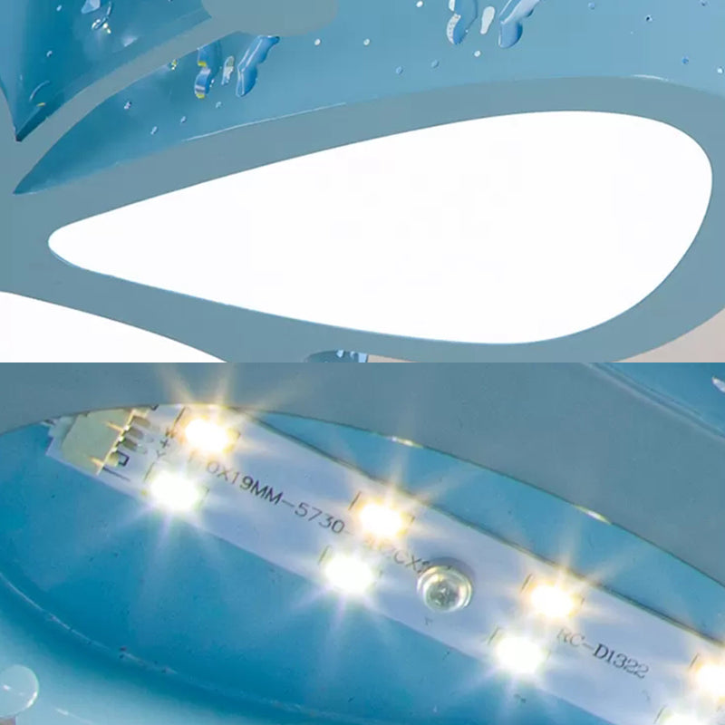 Lampada da soffitto a LED in acrilico leggero a forma di farfalla cava a forma di cartone animato per la camera delle ragazze