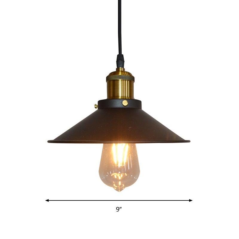 Iron Black Suspension Lamp Roll-Trim Cege Shade 1 Light Factory Plafond Pendant Light