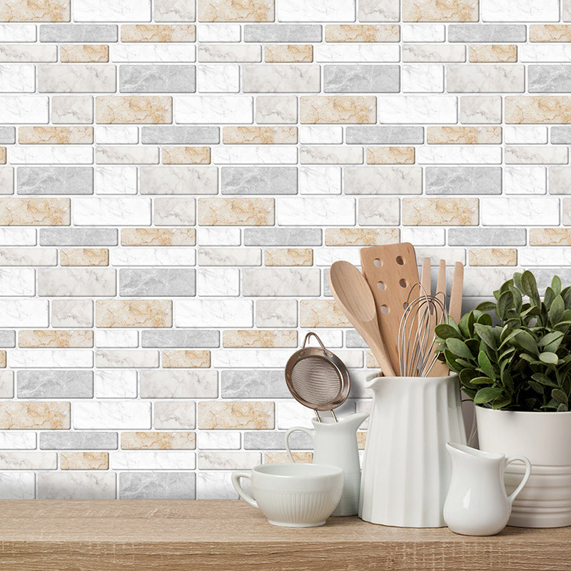 Brown Rustic Wallpaper Panels 11.6-sq ft Brick Effect Wall Decor, Pick Up Sticks