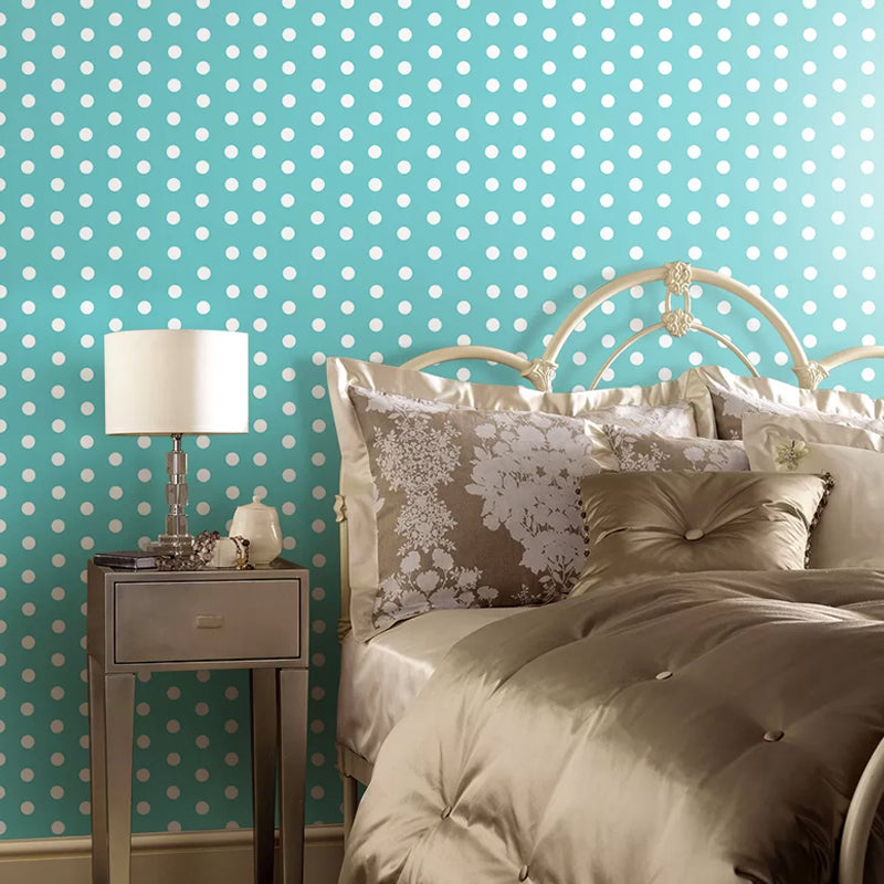 Dots Wallpaper Panels Peel and Stick Kids Playroom Wall Covering, 4' L x 20.5" W