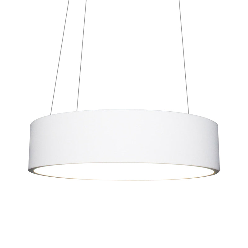 Pintionnaire LED minimaliste lustre gris / blanc de plafond Cercle Light avec une teinte acrylique, 18 "/23.5" W