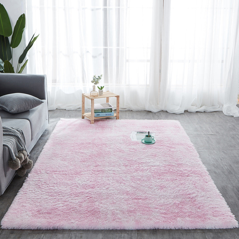 Tapis de chambre rose et gris