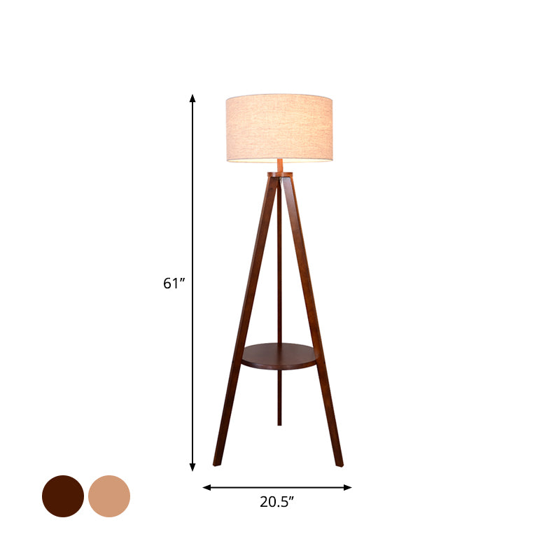 Tri-Leg-Wohnzimmer Bodenbeleuchtung Holz 1 Kopf modern